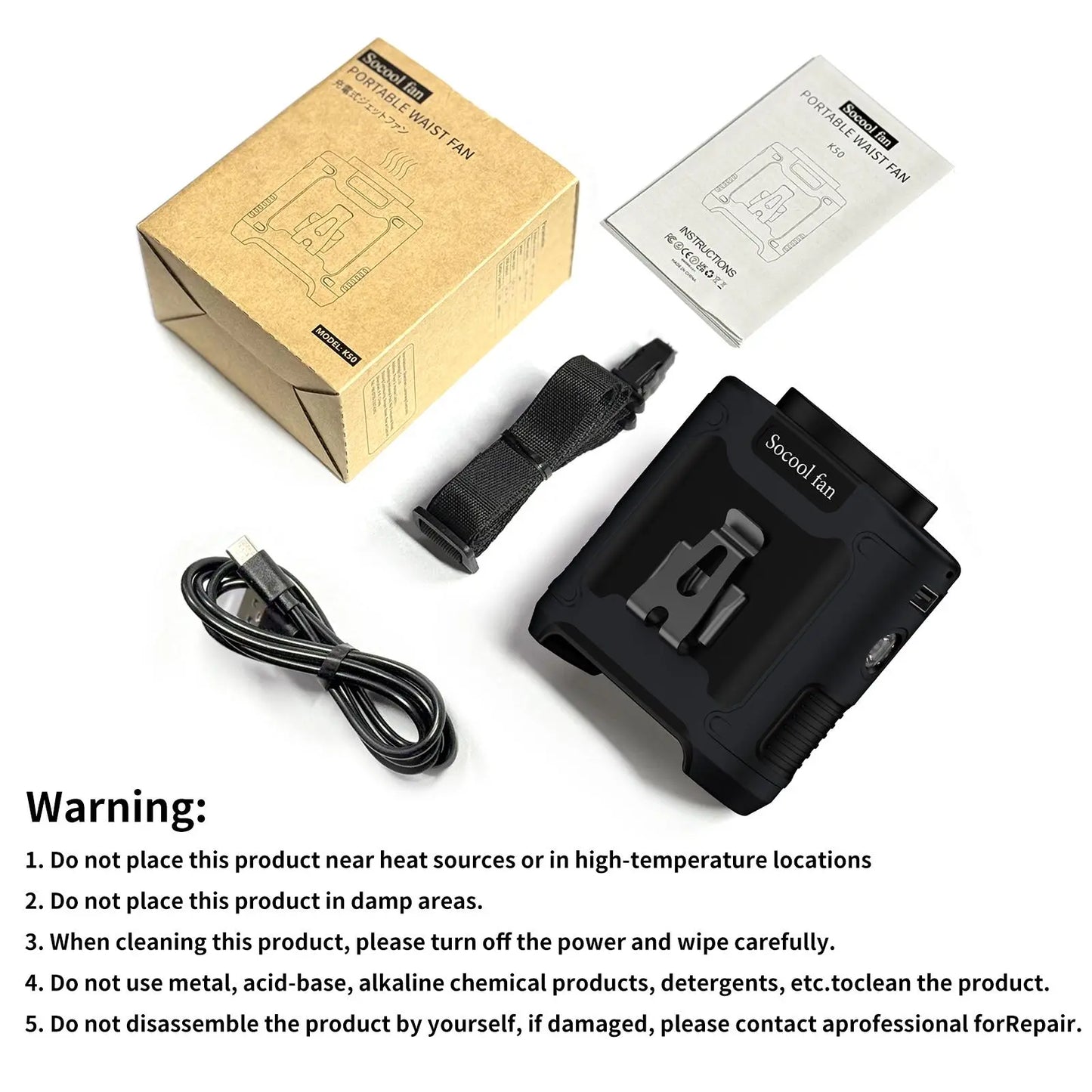 Portable 10,000mAh Power Bank: 3-in-1 Fan, Torch & LED Light